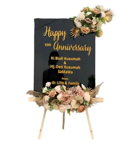 Papan Bunga Akrilik Campaga